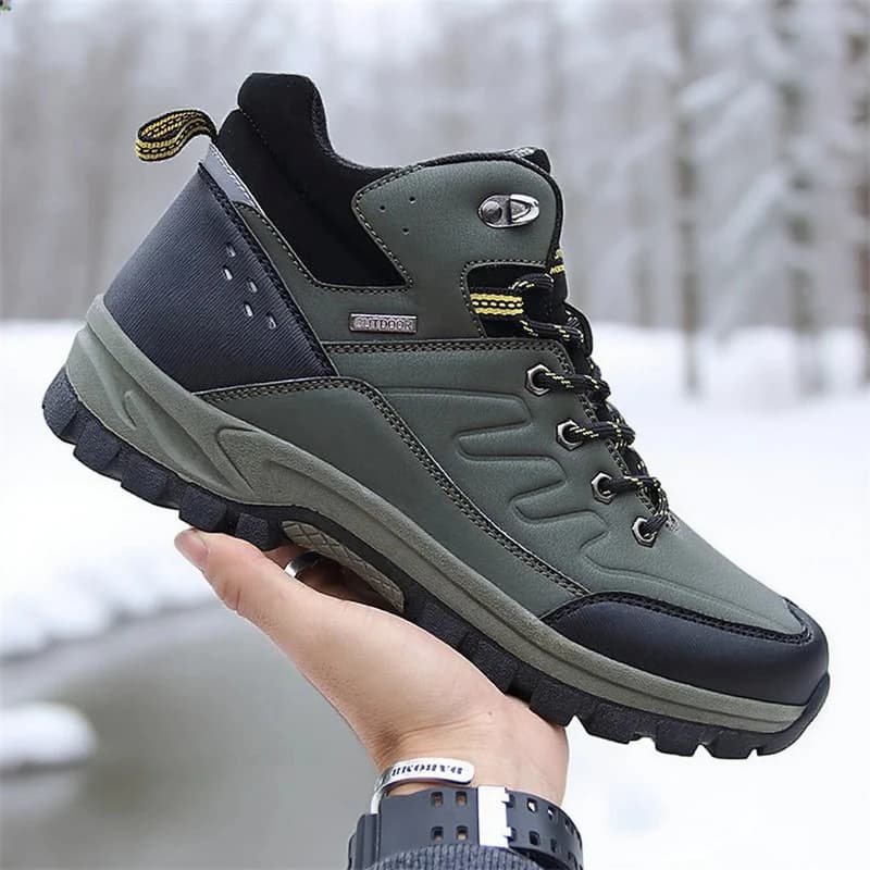 Scarponi da trekking da uomo comodi caldi in inverno stivali da neve da uomo scarpe sportive antiscivolo da esterno sneakers alte impermeabili alla caviglia