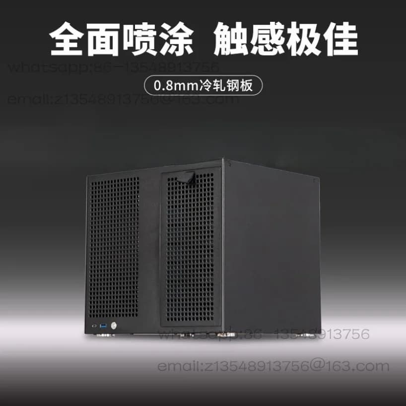 Chassis NAS a 8 dischi Alimentatore ATX Scheda principale MATX Archiviazione domestica PCIe a tutta altezza