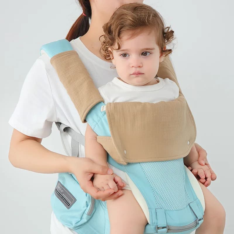 Bavaglini universali per bava per marsupio per bambina Booy Bavaglini in cotone per fascia per neonati Sgabello per la vita Panno per dentizione masticabile
