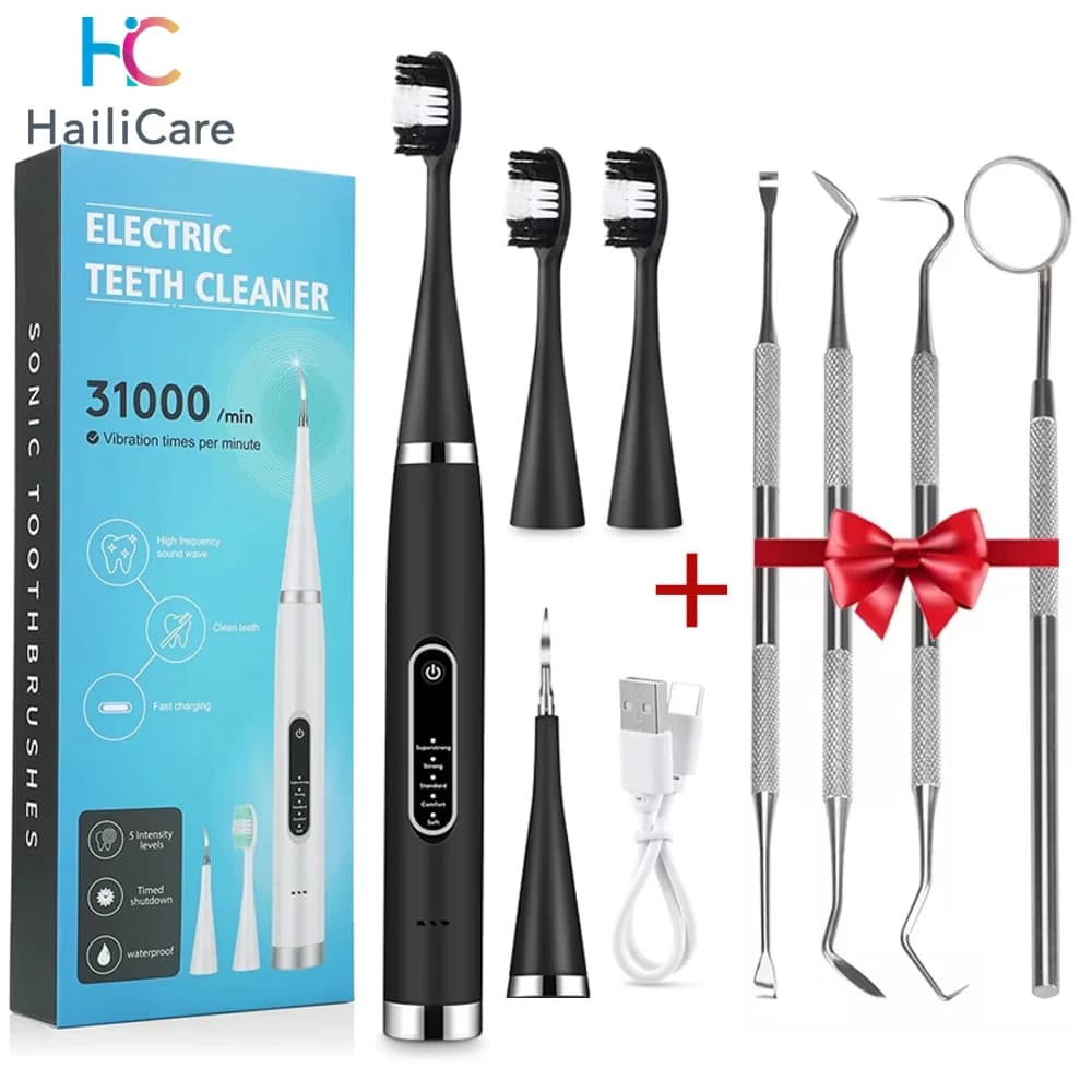 Sonic electric toothbrush Detergent for teeth whitening Electrical brushes Oral hygiene Teeth whitening Scaler for dental calculation