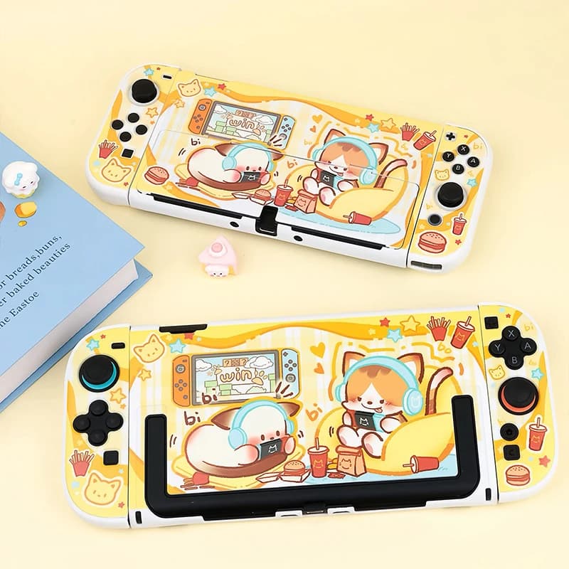 Simpatica custodia protettiva Catty per Nintendo Switch 2 Custodia rigida staccabile Custodia dock NS Switch 2 Accessori di gioco