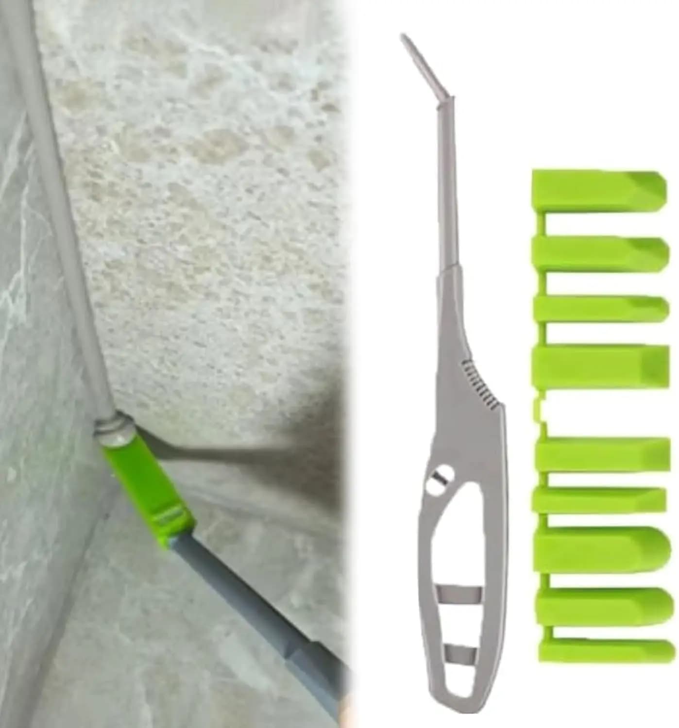 Kit di Strumenti per Riparazione: Raschietto Angolare per Colla per Vetro, Spatola per Sigillante per Piastrelle in Ceramica, Vasca da Bagno, Lavello da Cucina, Strumento di Finitura in Plastica