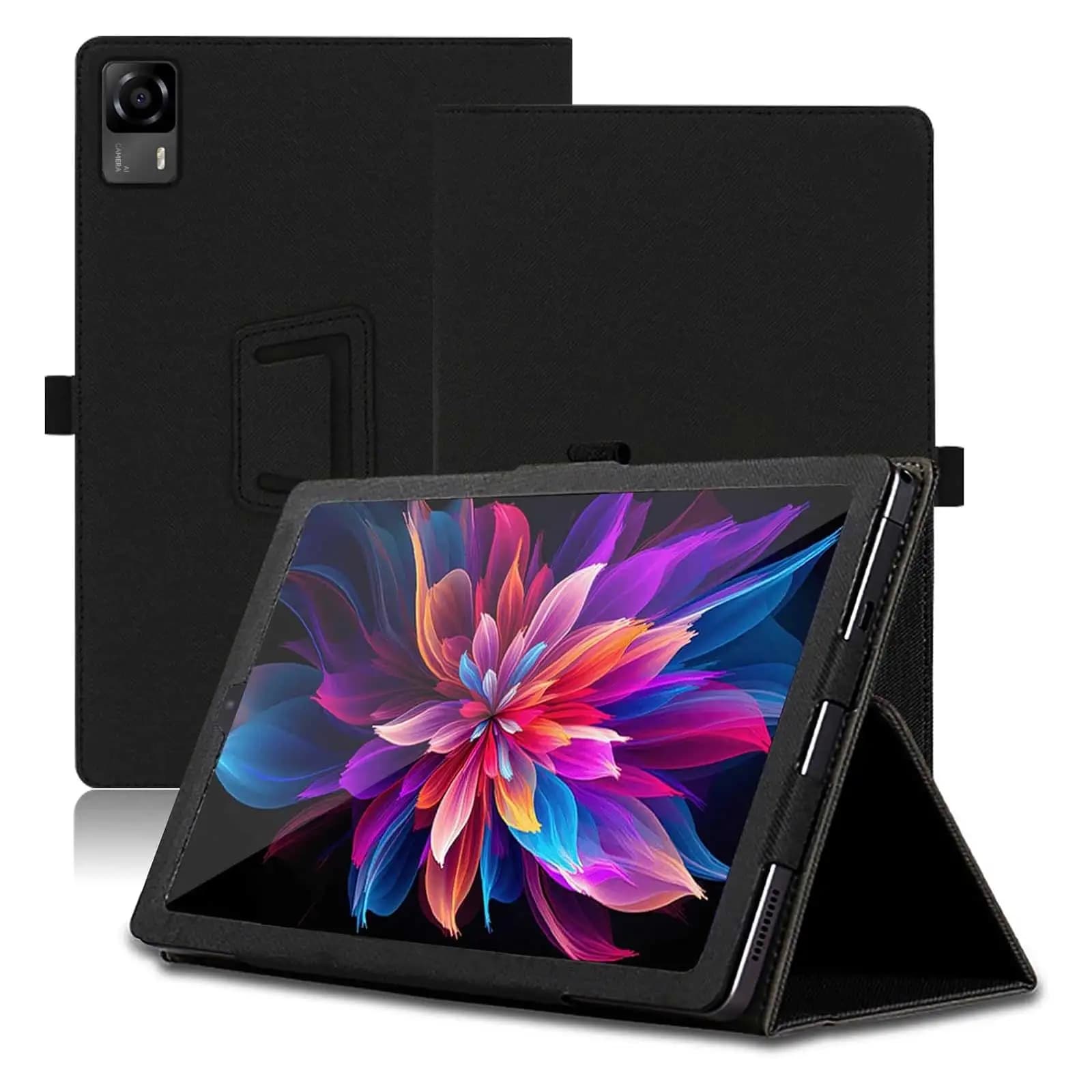 Case for Headwolf FPad7/FPad6 8.4 inch Tablet Case, Folding Stand Protective Cover with Pencil Holder and Wrist Strap,