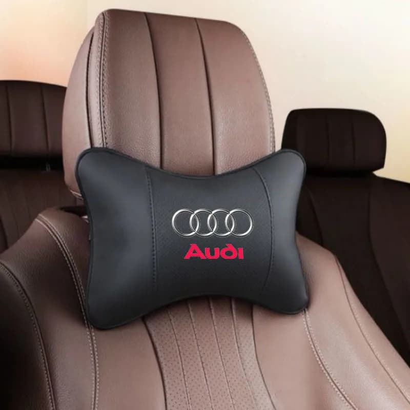 Car Seat Headrest Auto Logo Neck Pillow Car Accessories For Audi Sline A3 A4 B8 8P B9 8V B6 A5 B7 A1 A6 C6 Q3 Q5 Q7 A7 TT S3 S4