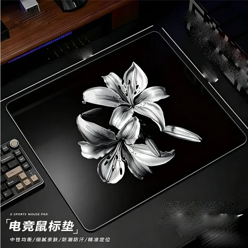 Neutral Games YUME Upgrade Glass Gaming Mouse Pad Smooth Frosted Tempered Hard Desk Mat FPS Office Customizable Accessories