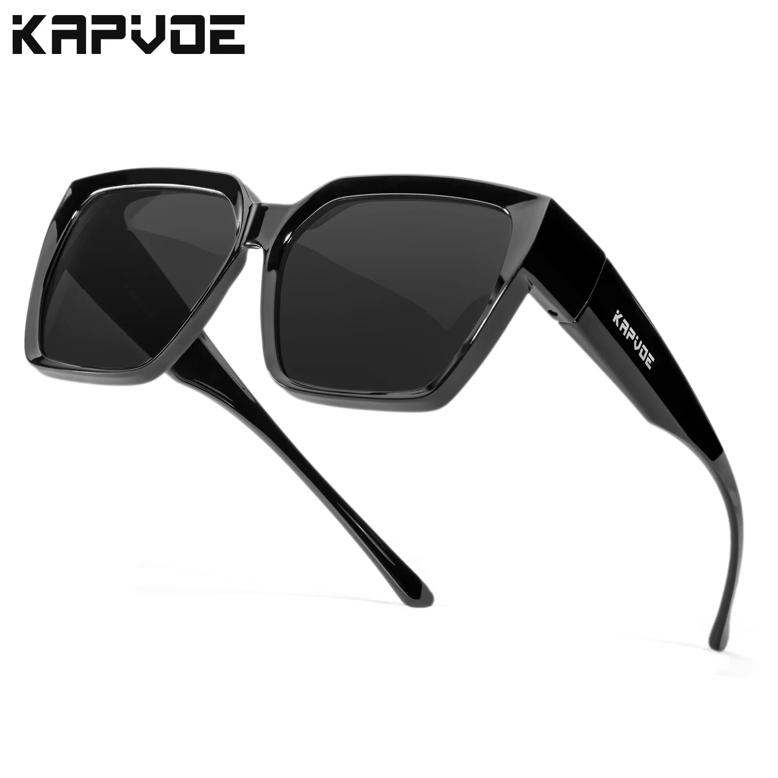 KAPVOE Occhiali polarizzati alla moda adatti sopra occhiali da sole miopi UV400 Hikng Occhiali da guida per bici Uomo Donna Occhiali estetici