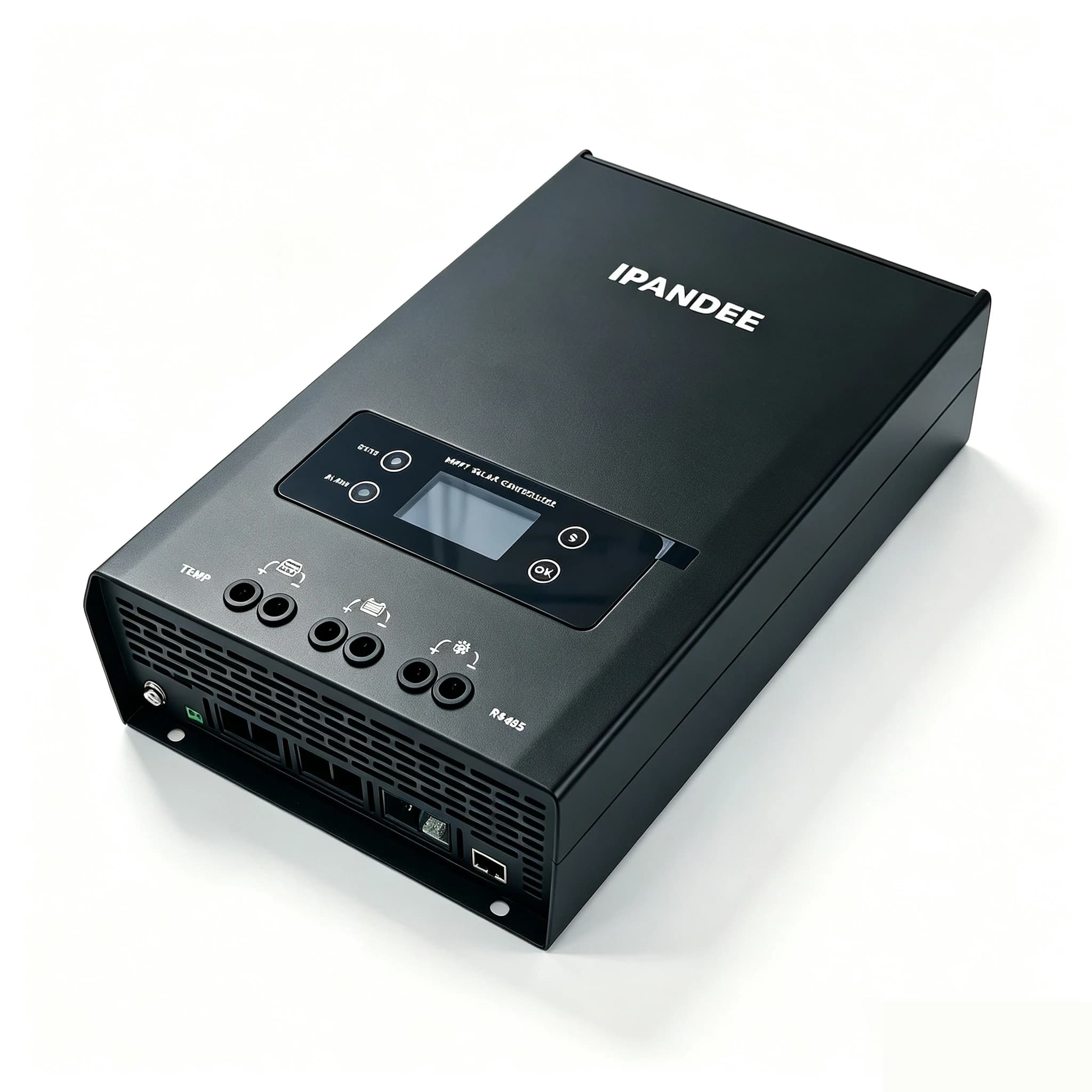 IPANDEE MPPT 100A Solar Charge Controller 250V Max PV Input 12V 24V 36V 48V Auto, 99.9% Efficiency APP Monitoring RS485 Modbus Support for Lithium/Lead-Acid