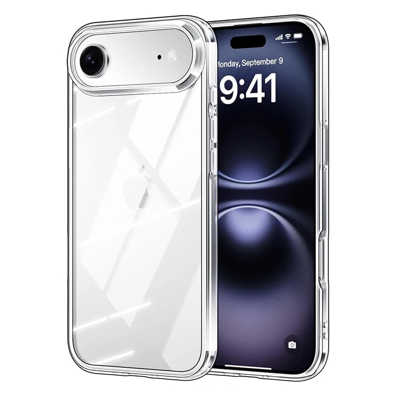 Luxury Case for iPhone Air Case Ultra Thin Clear Soft TPU Phone Cover Crystal Transparent Case for iPhone 17 Pro Max 2025 Fundas