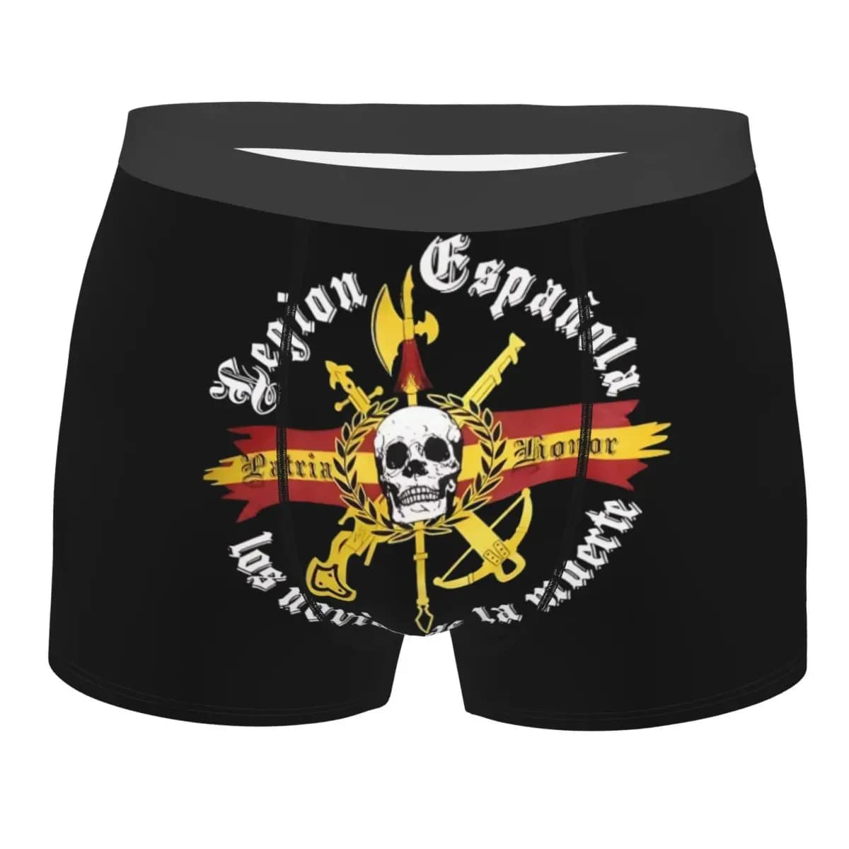 Intimo da uomo con bandiera della Legione spagnola, boxer personalizzati con stampa sexy