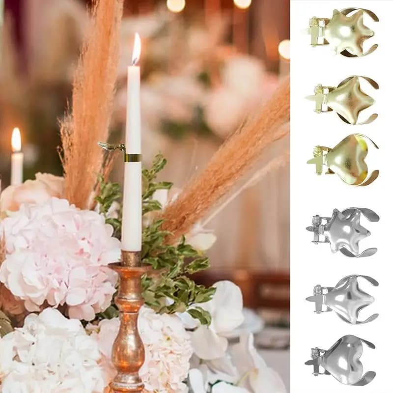 Automatic Candle Snuffer 4X Automatic Wick Flame Snuffer Decorative Candle Wick Snuffer Automatic Candle Extinguisher Ring For