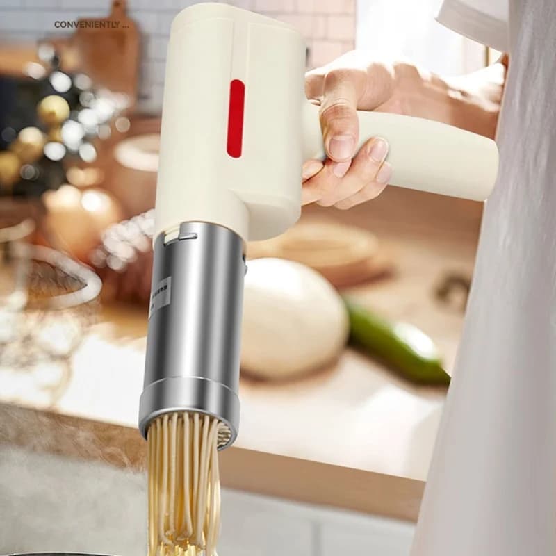 Macchina per pasta elettrica in acciaio inossidabile, senza fili, portatile, staccabile, con 5 modelli, automatica, per uso domestico