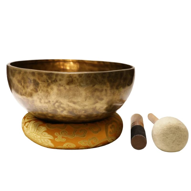 Singing Bowl Handmade Buddhist Sound Copper Dharma Bowl Copper Run Out Sanskrit Meditation Yoga Meditation