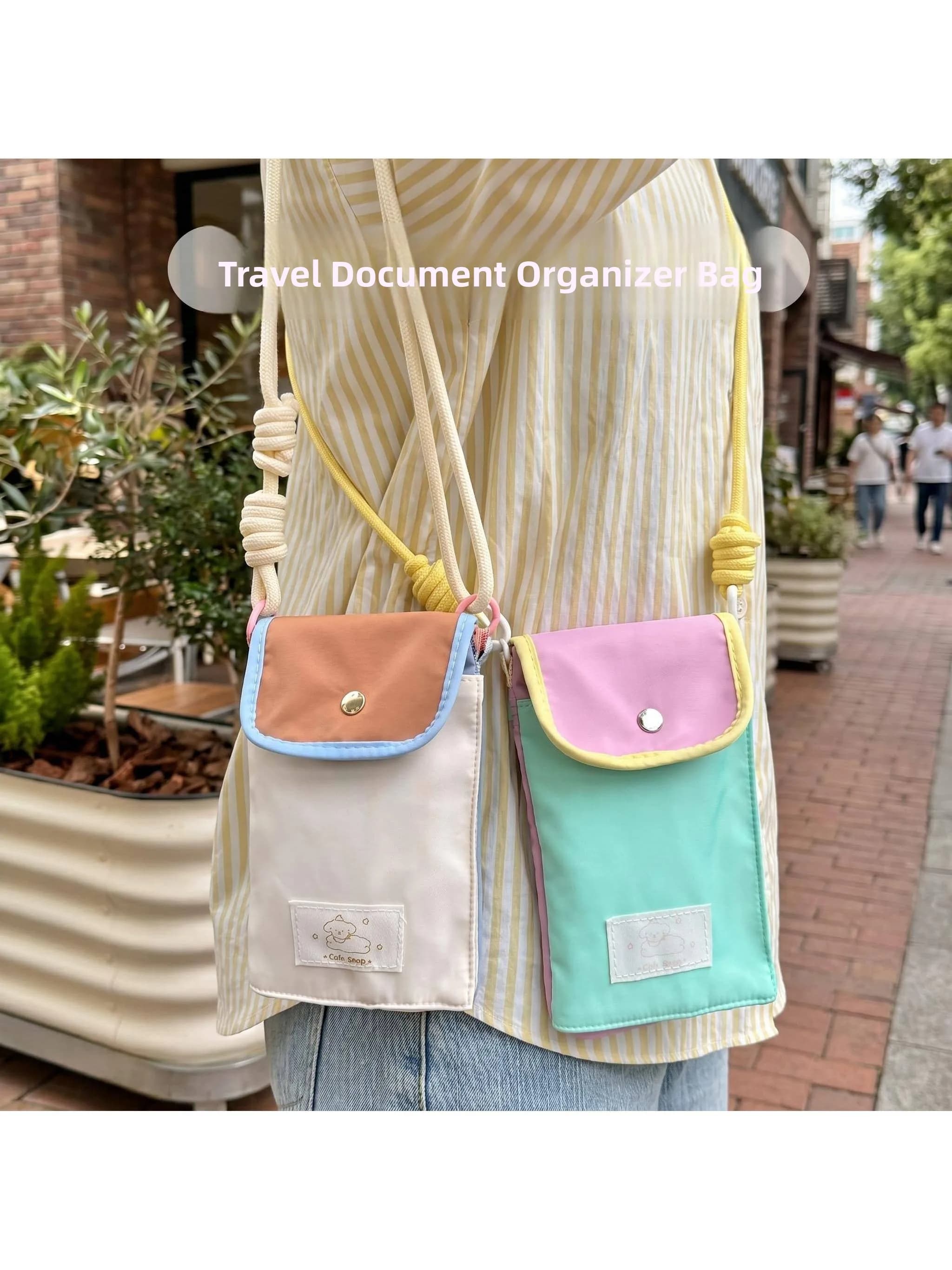 Multi-Functional Crossbody Storage Bag Style Mobile Phone Wallet Travel Storage Bag Anti-Theft Swipe Bag Universal Document