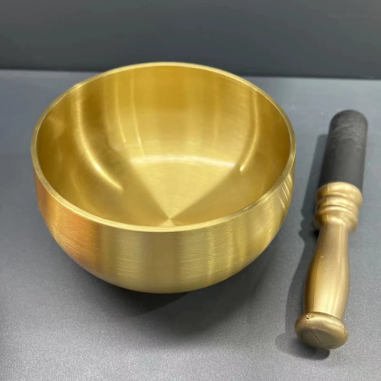 Handmade Spiritual Metal Brass Chakra Tibetan Singing Bowl Meditation Healing Buddhist Singing Bowls Cushion Set