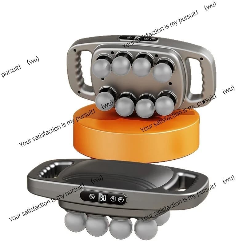 16 Multi-head Massage Gun with 50 kg Striped Gun Deep High Strength Muscle Massage English Version