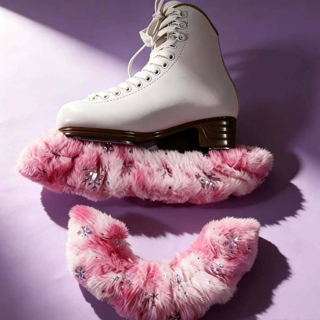 1 Pair Ice Skating Shoe Protective Covers, Polyester And Spandex Fabric Absorbent Soft, Anti-Scratch And Dustproof Protection