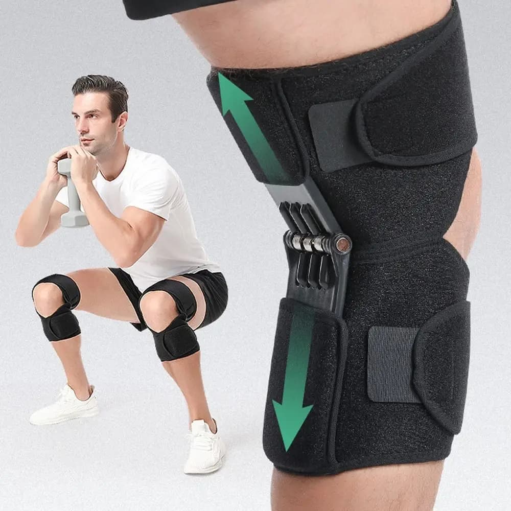 Dispositivo di assistenza al ginocchio Ginocchiera Booster Protezione del ginocchio Booster Ginocchio Booster Supporto articolare Stabilizzatore a molla Ginocchiera