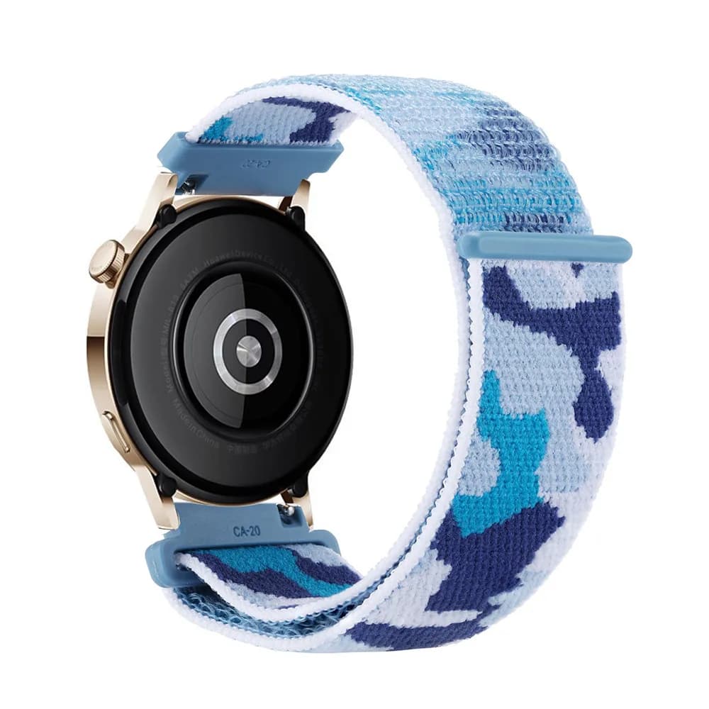Cinturini mimetici per Huawei Watch GT 42mm/GT 2 42mm/GT 3 Pro 43mm/GT 3 42mm/Watch 2 Band, cinturino in nylon velcro