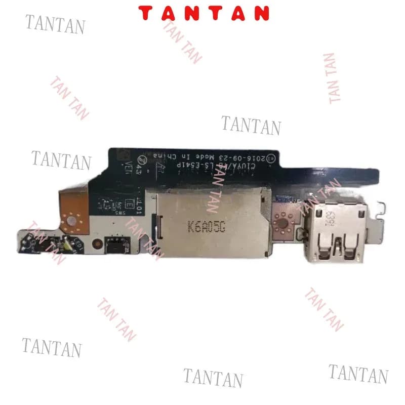 Per Lenovo FLEX 5 1570 1470 Yoga 520 520-14 Laptop: Accessori di Riparazione Scheda USB, Lettore Schede, Pulsante di Accensione e Interruttore LS-E541P