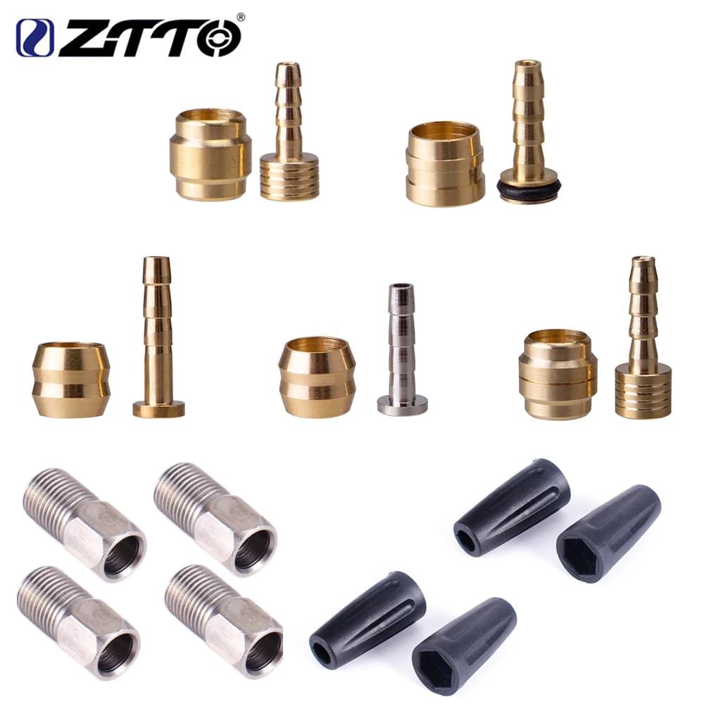 ZTTO 4 Set MTB Bicicletta Freno A Disco Idraulico Tubo Olio Connettore Mountain Bike Cavo Inserto E Oliva Set di Bulloni di Bloccaggio BH59 BH90