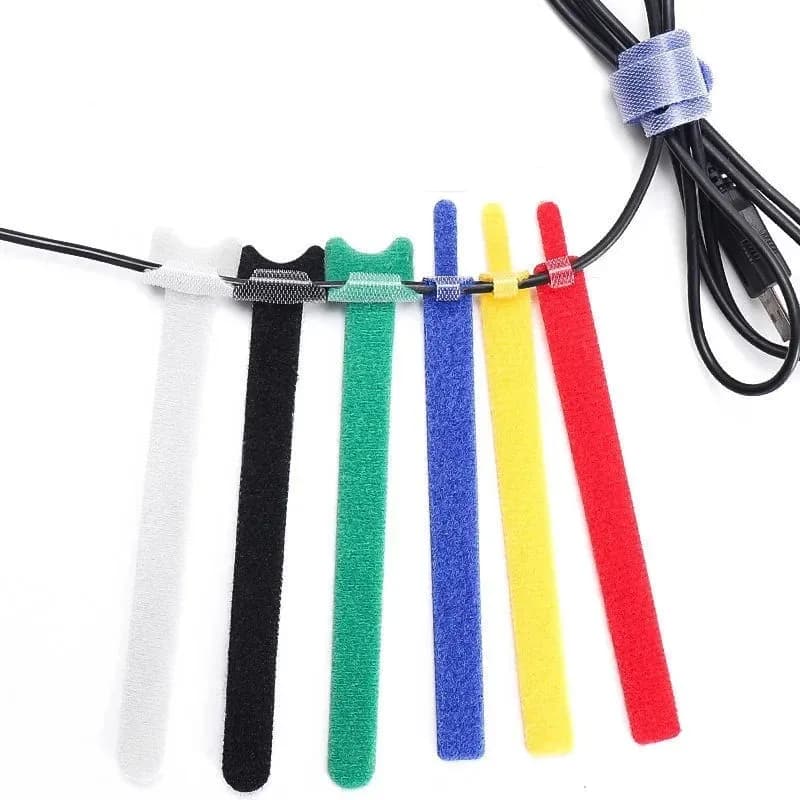 Releasable Cable Ties Colored Plastics Reusable Cable ties Nylon Organizer Tool Velcro Self-Adhesive Tapes