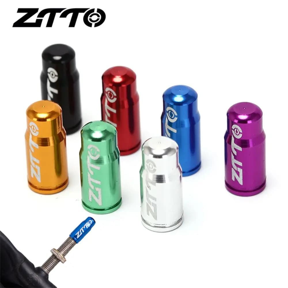 4 pezzi accessori per biciclette per bici da esterno parti bici MTB valvole protezione tappo valvola ruota pneumatico coperto pneumatico francese antipolvere