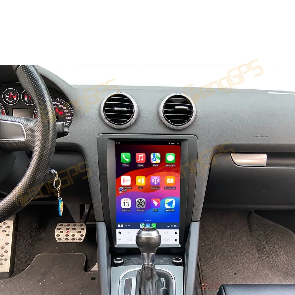 12.1 Inch Android 15 Car Radio CarPlay For Audi A3 2008-2012 Touch Screen Multimedia Player GPS Navigation Auto Head Unit DSP BT