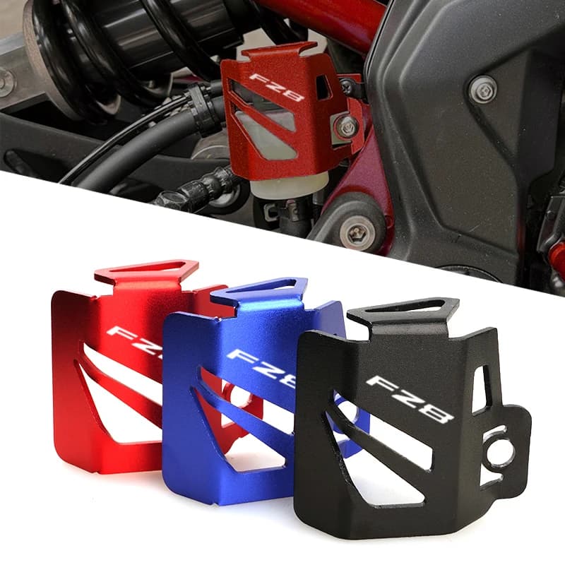 For Yamaha FZ1 FZ6 FZ8 aluminum alloy accessories motorcycle rear brake fluid reservoir protective cover