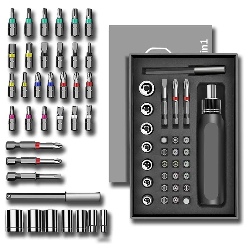 Set di cacciaviti di precisione 37 in 1 Chiave a vite con dado magnetico per orologio, computer, elettronica, bici, telefono, artigianato, utensili manuali