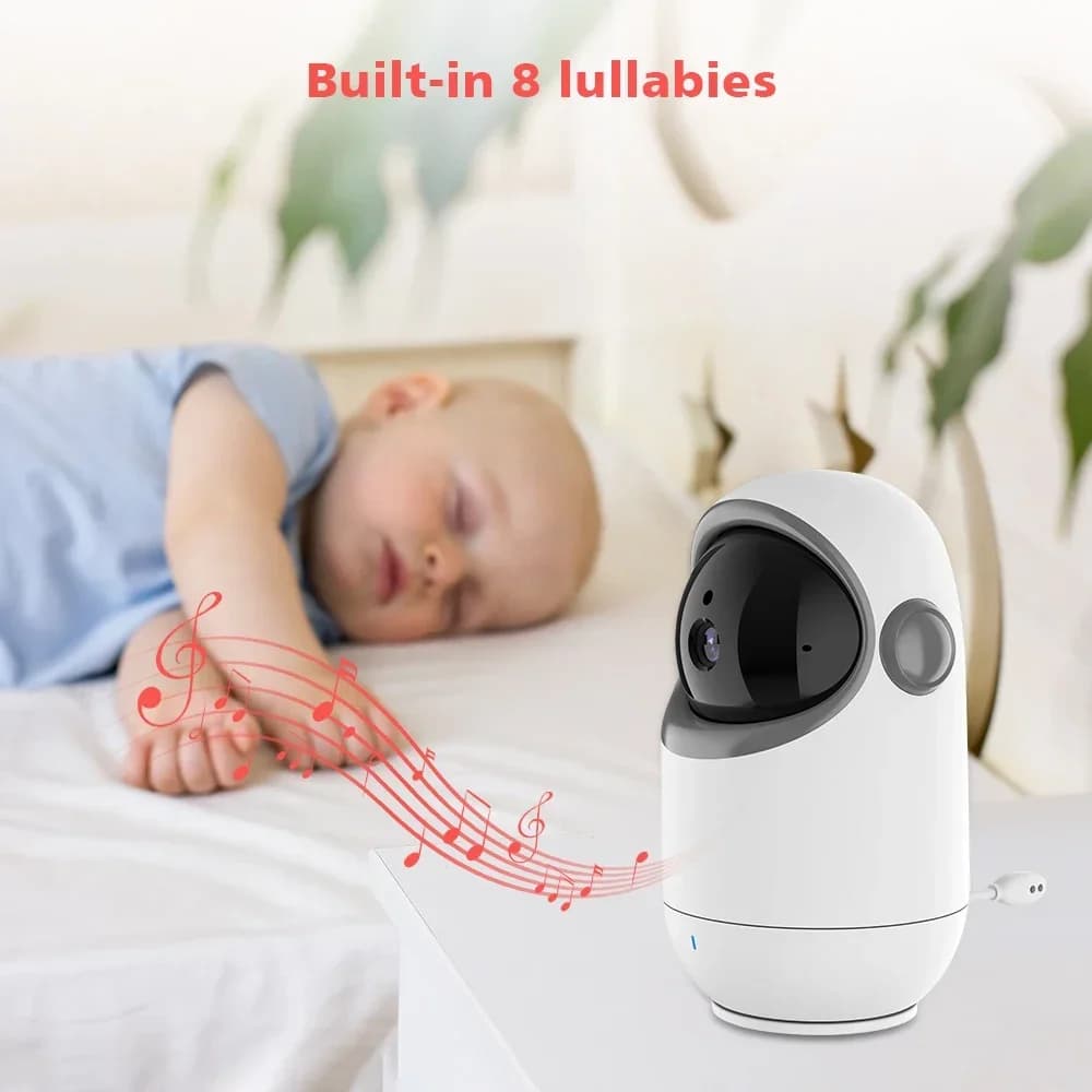 Baby monitor LCD VB801 da 4,3 pollici con telecamera Pan Tilt Telecamera di sicurezza per visione notturna audio bidirezionale wireless 2.4G Monitor per babysitter