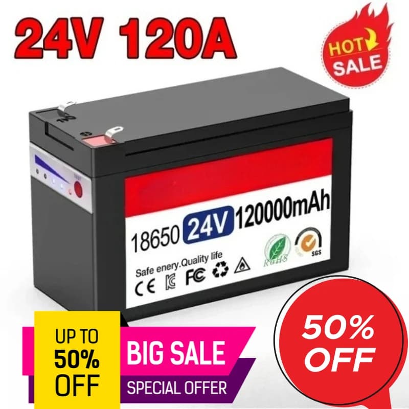 Pannello solare con batteria al litio 24V 120Ah 18650 che carica la batteria di alimentazione di backup da campeggio esterna