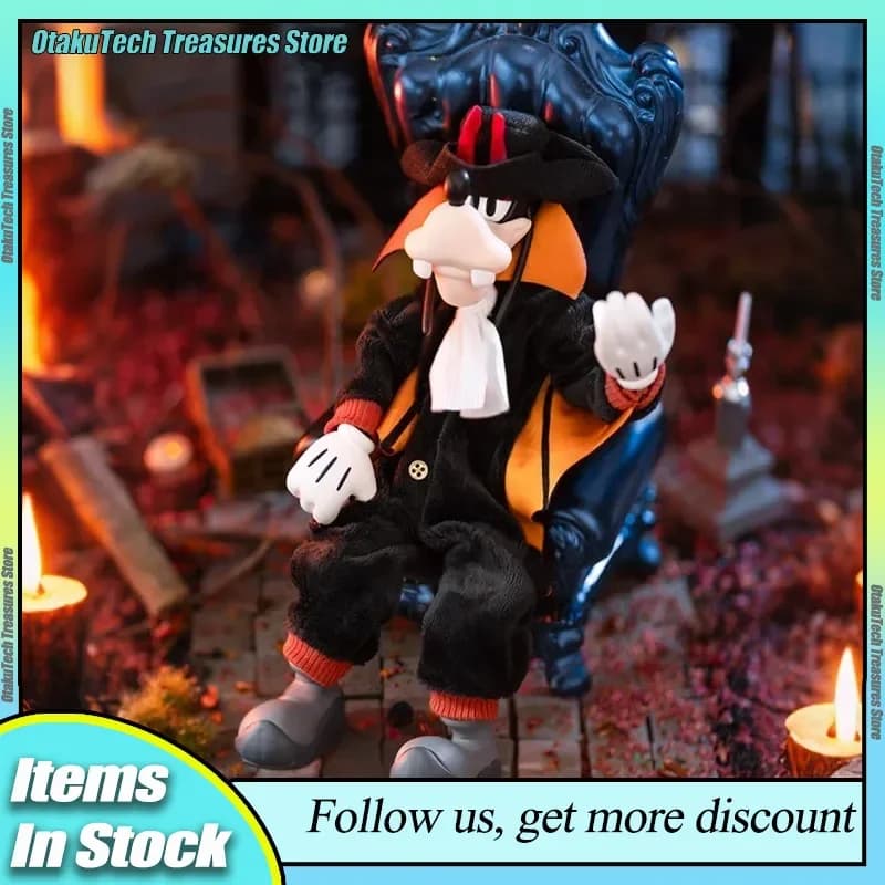 Disney Count Goofy Action Figure Articolata da Collezione, Ornamento da Scrivania, Regalo di Halloween, Autentico Oggetto da Collezione Anime