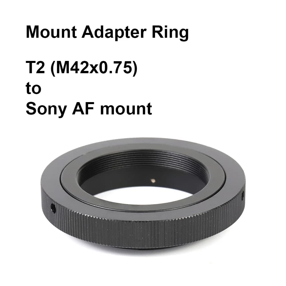 T2-AF per attacco M42x0,75 - Anello adattatore per montaggio Sony AF M42-AF T-AF per Sony Alpha a99II a99SLT A68 A77II A65 ecc. per telescopio