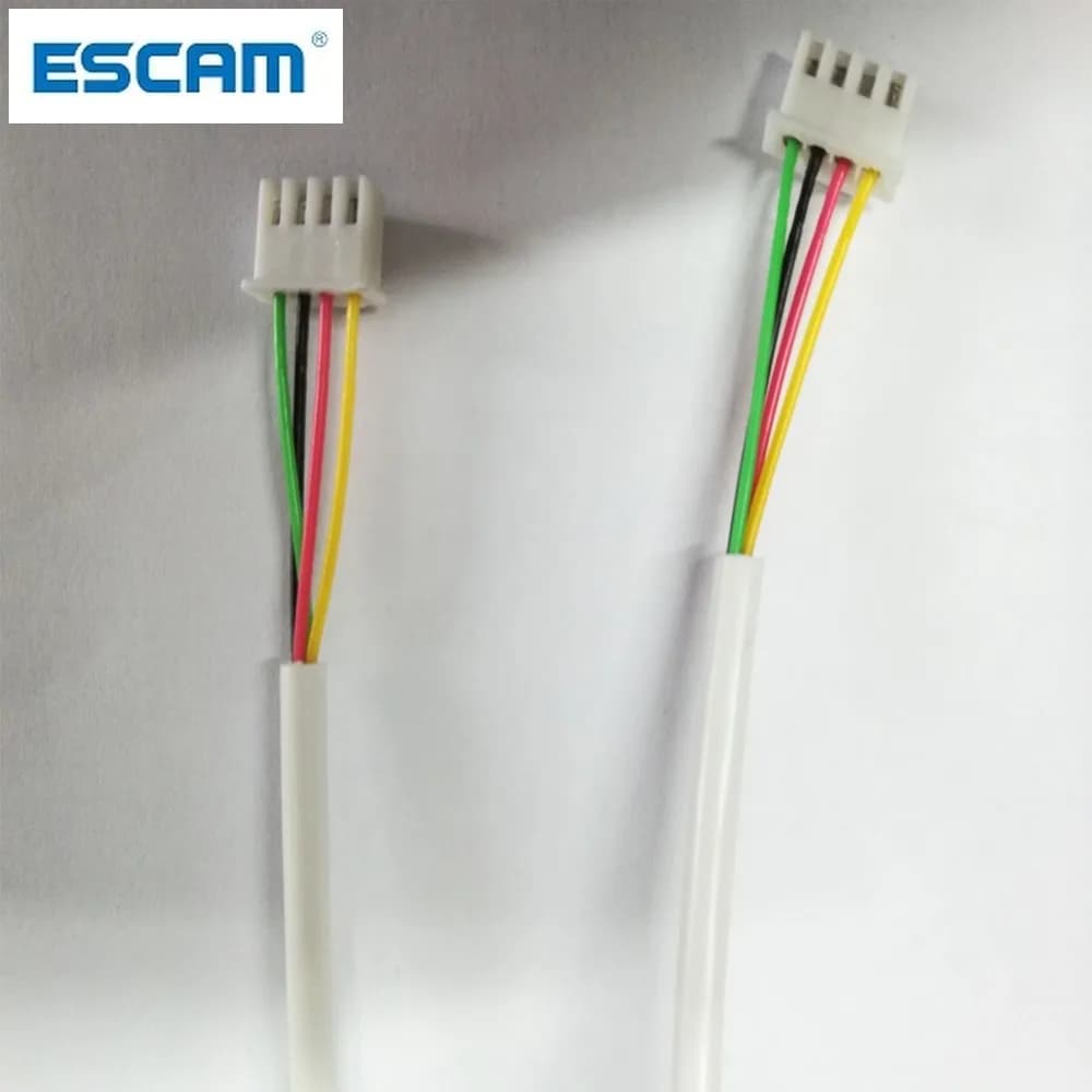 ESCAM Porta cavo di 5M 2.54*4P 4 del cavo di legare per il video citofono a Colori Video Telefono Del Portello Del campanello interfono via cavo cavo di collegamento