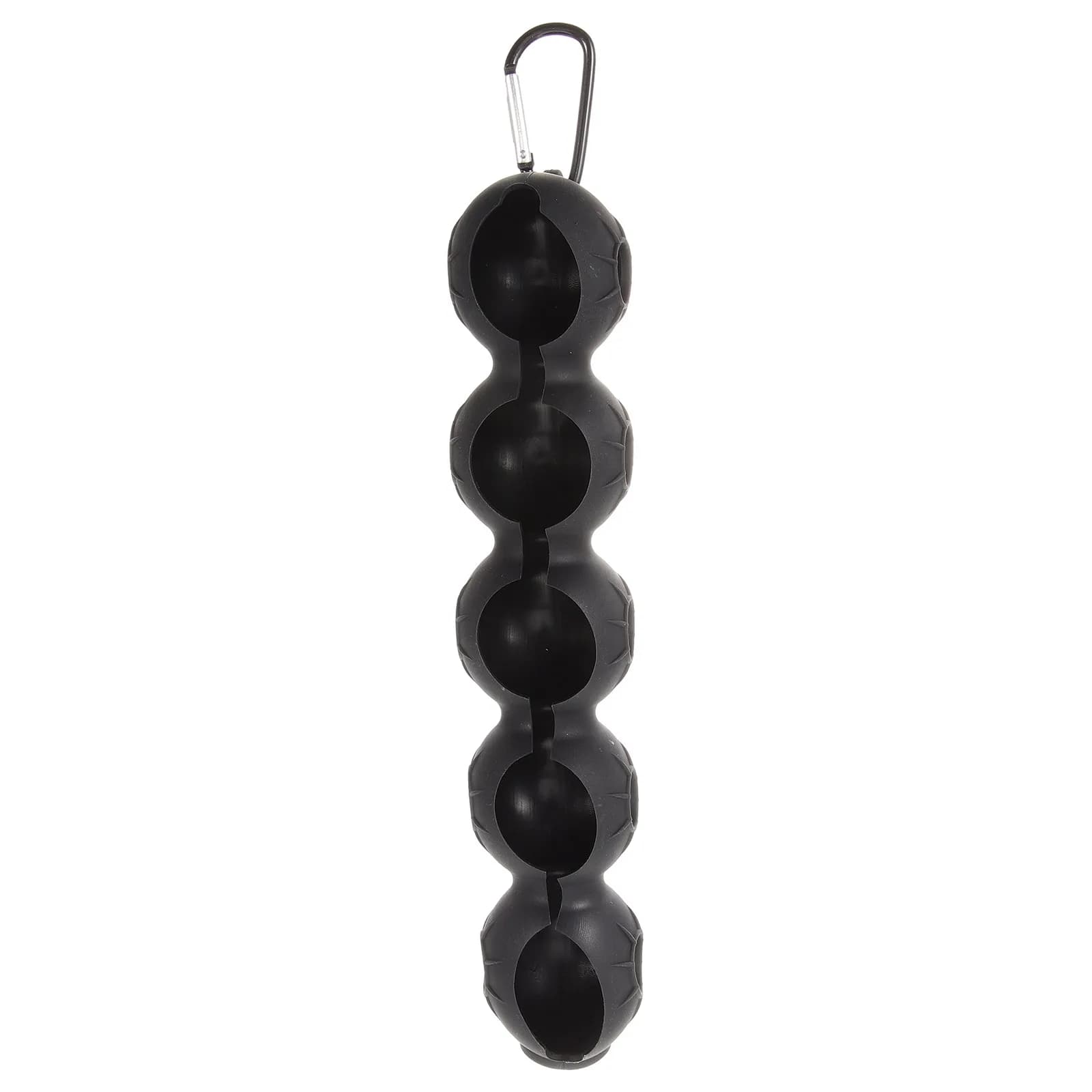 Elastic Golf Ball Holder Silicone Golf Ball Protector with Carabiner and Bag Clip Portable Outdoor Golfing Accessory for All