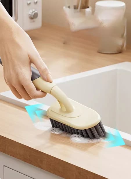 Spazzola per Scarpe Multifunzionale, Spazzola per Pulizia Domestica con Setole Morbide, Strumento Essenziale per Lavanderia e Dormitorio
