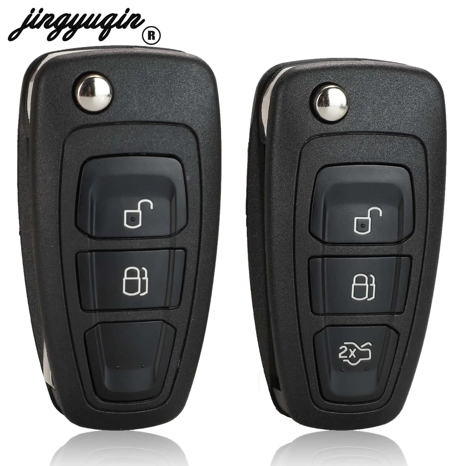 Jingyuqin Chiave A Distanza Caso Borsette Per Ford Ranger 2011 2012 2013 2014 2015 Lama HU101 FO21 2/3 Pulsante EB3T-15K601-BA 5WK50165