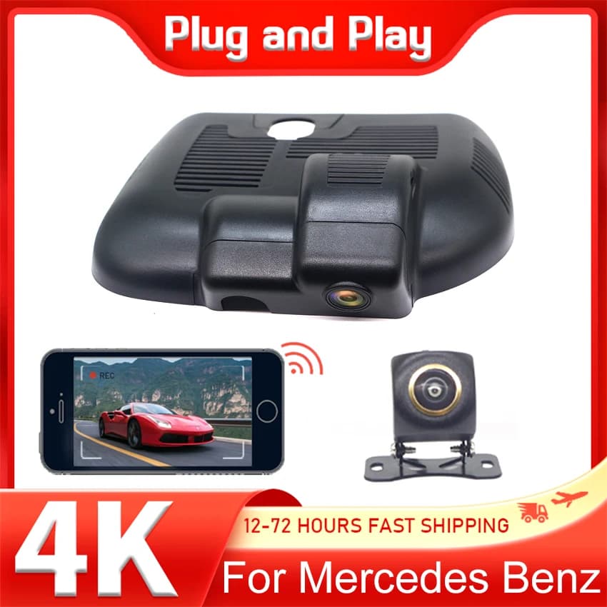 Per Mercedes Benz MB GLA H247 GLA180 GLA200 GLA220 GLA250 2024 2025 4K Plug and Play DashCam Videoregistratore Visione notturna UHD DVR