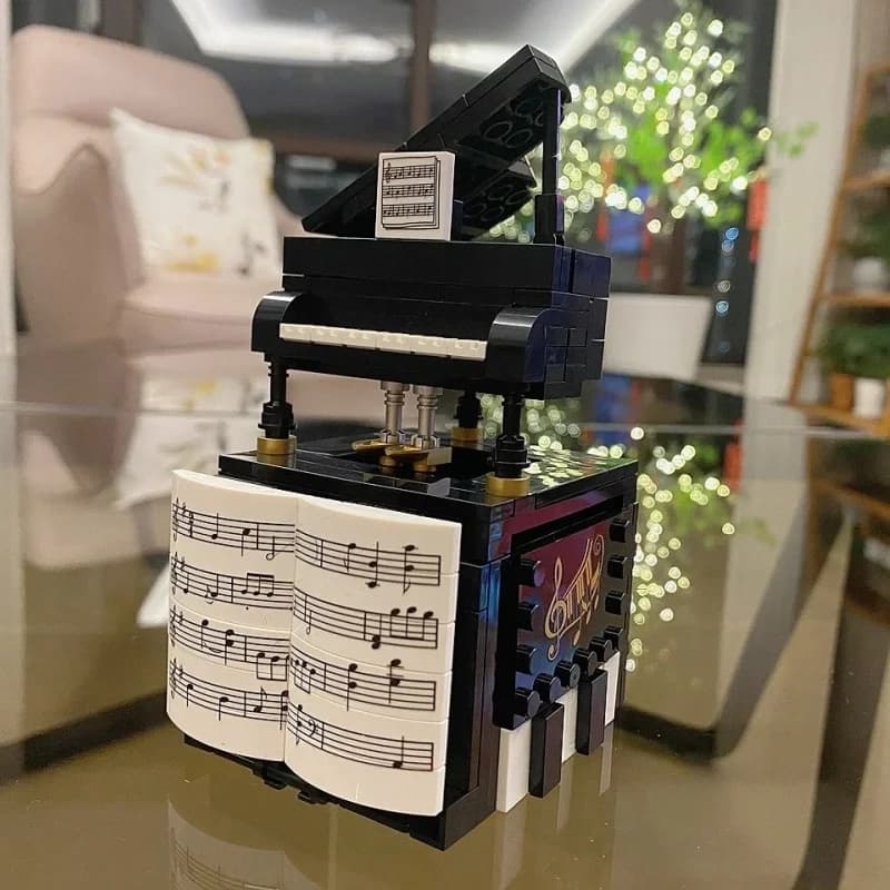 Blocchi da costruzione per pianoforte SEMBO, ornamenti modello difficili da assemblare, giocattoli educativi per bambini, personaggi, regali di compleanno