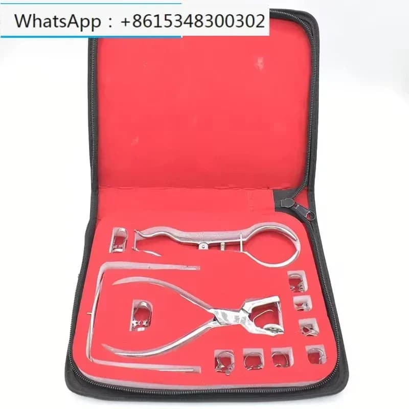 dentistry Orthodontic Materials Dam Kit + Drilling Plate Rubber Dam Set Punching Machines Surgical Tools