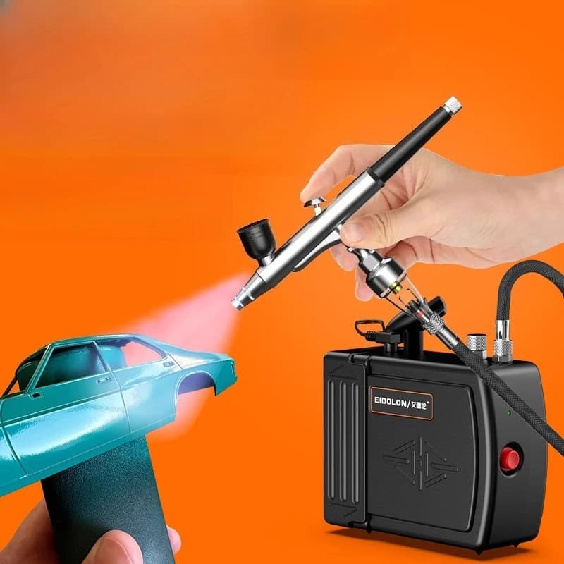 Model Small Airbrush Air Pump Acrylic Paint Coloring Electric Spray Pen Baking Tattoo Covering Nail Art Spray Paint Gun