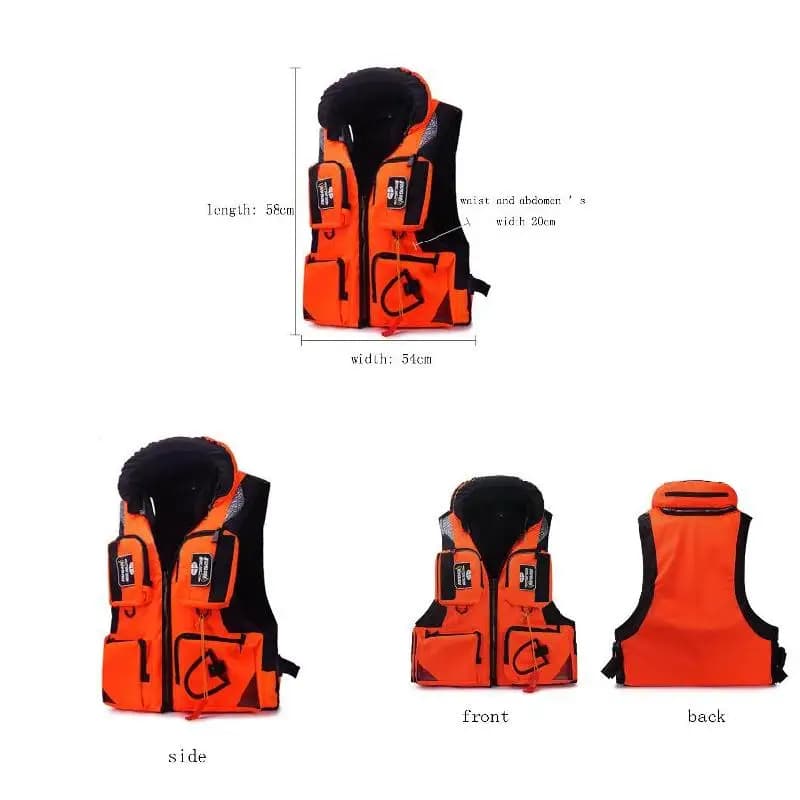 Gilet da pesca all'aperto Giacca di sicurezza di salvataggio Gilet da vela per nuoto Gilet da pesca in materiale traspirante ad asciugatura rapida