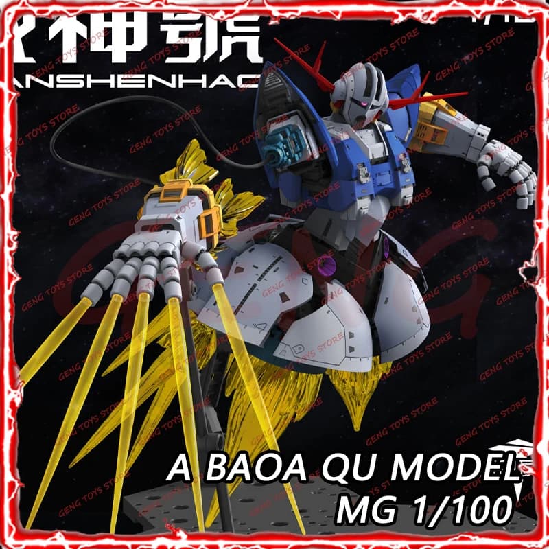 A Baoa Qu Model RG ZEONG Action Figure MSN-02 Anime Figures Amplified Kit Modello da Assemblare in Plastica Scala 1/100 Giocattolo per Bambini con Regalo GRATUITO