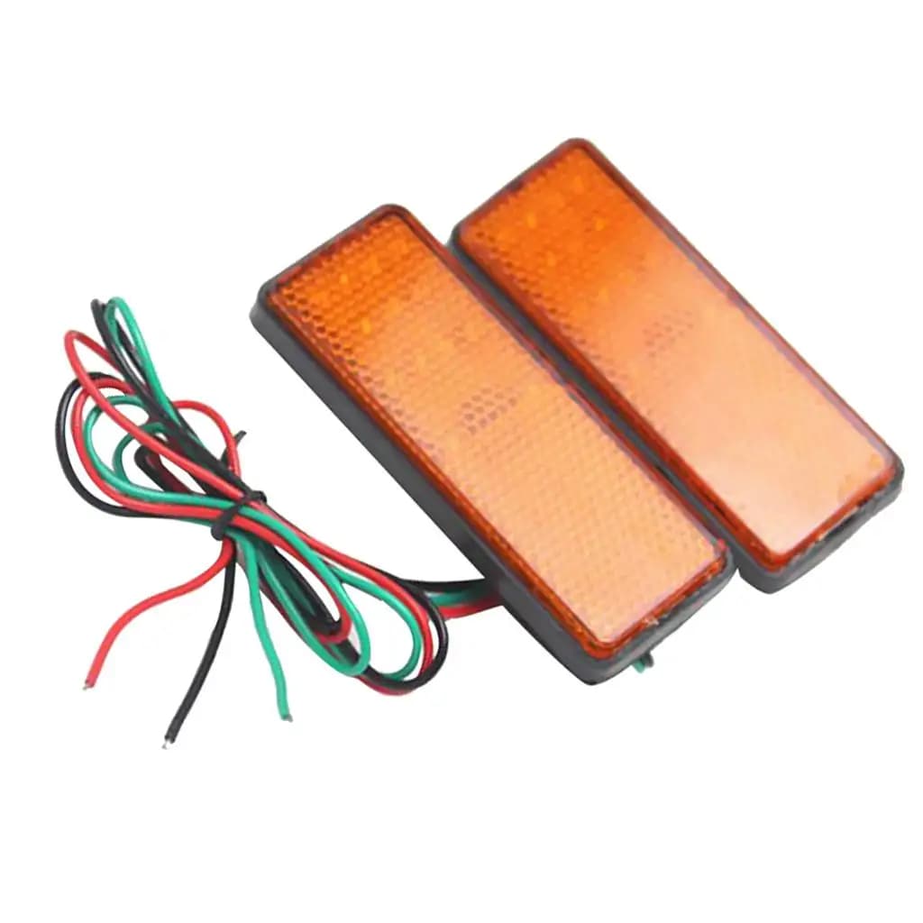 Luci posteriori rotonde riflettenti a LED per auto universali per accessori per lampade freno per camion bici moto