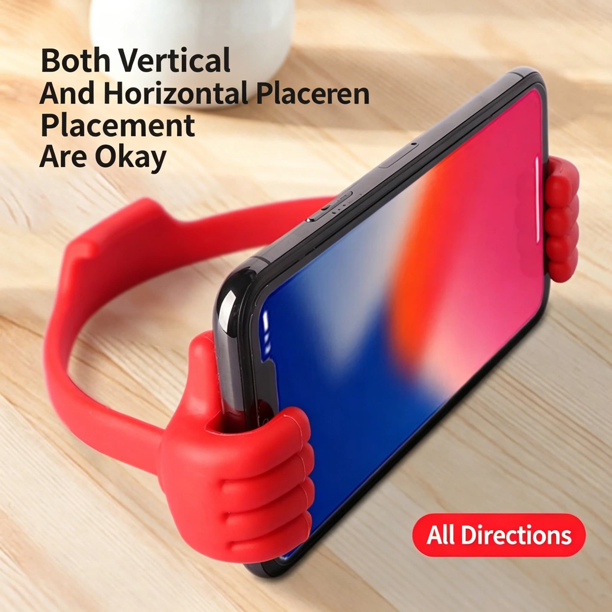 Portable Creative Thumb Stand Tablet Computer Holder Lazy Phone Bracket Multifunctional Adjustable Support for Mobile Devices
