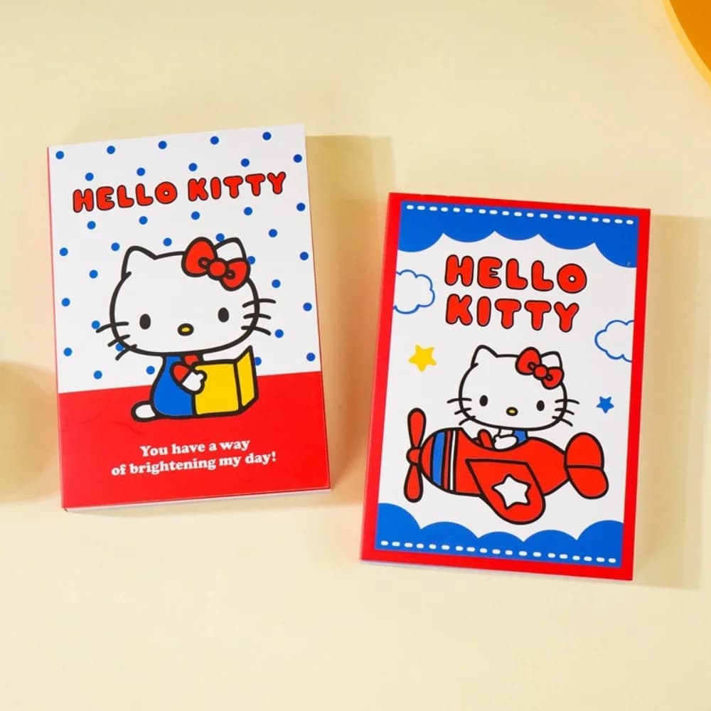 100 Pezzi Blocco Note A6 Originale Sanrio Hello Kitty, Pagine da Colorare, Quaderno, Scrapbook, Agenda, Articoli di Cancelleria, Regali