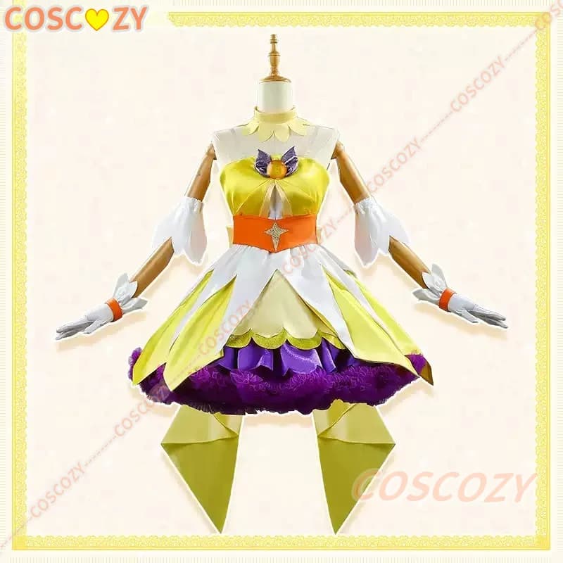 [Customized Any Size] Anime Go! Princess Pretty Cure CureTwinkle Gorgeous Lovely Dress Cosplay Costume Halloween Outfits Women