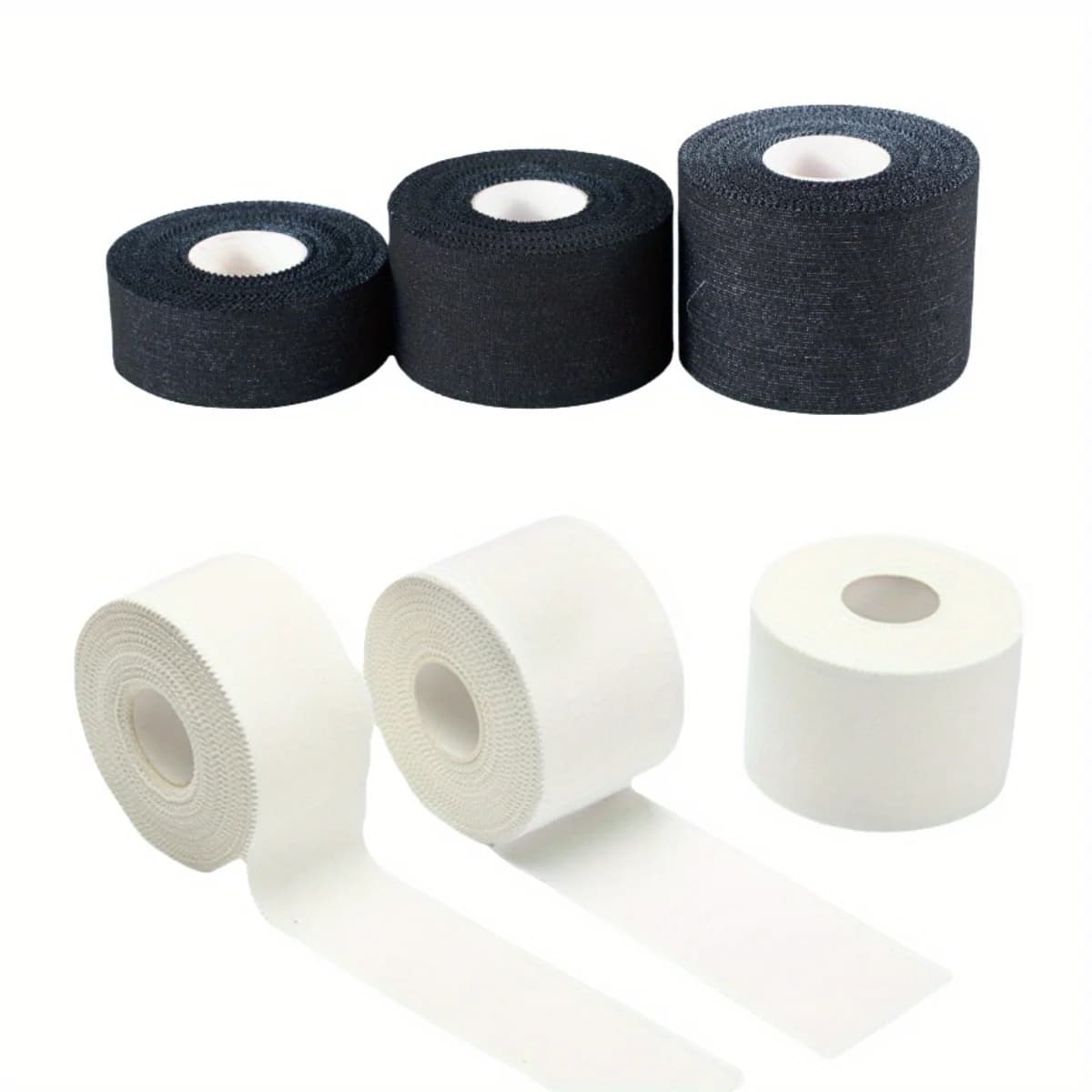 1 Rotolo di Nastro Adesivo Sportivo Ipoallergenico Traspirante in Cotone per Supporto Muscolare della Caviglia, Design Facile da Strappare, per Fisioterapia