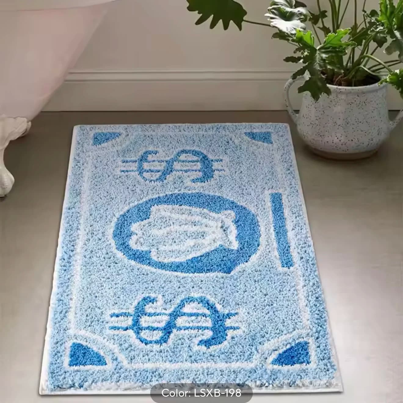 VIKAMA Zerbino minimalista alla moda a forma irregolare antiscivolo morbido per bagno WC ingresso casa arredamento interno 2025