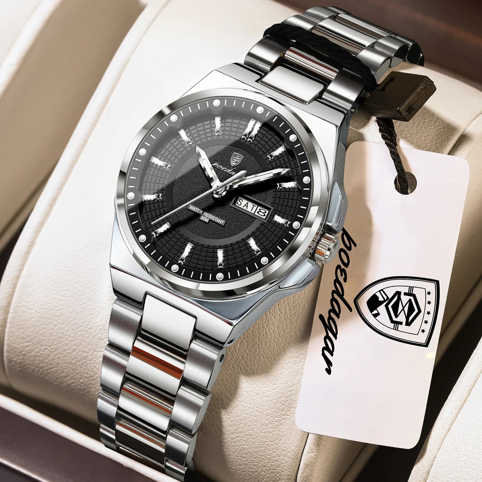 POEDAGAR Fashion Luxury Ladies Wtach Luminous Waterproof Casual Woman Wristwatch Week Date Elegant Women's Quartz Watches Reloj